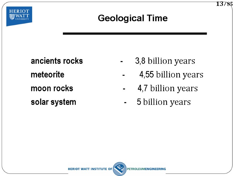 Geological Time ancients rocks          